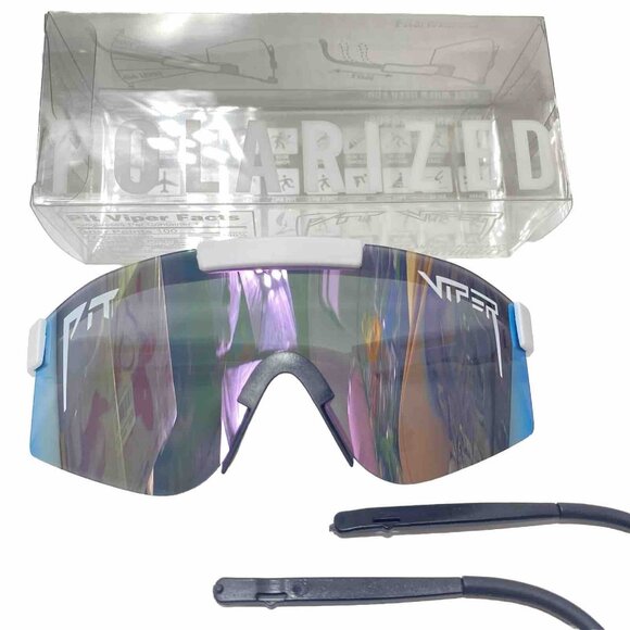 Pit Viper Polarized Mens Sunglasses With Changeable Black Ear Bands New - Picture 3 of 11